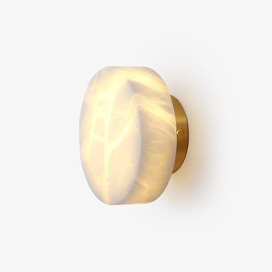Cylindrical Alabaster Wall Light 5.9 in Dia - Tianguang Alabaster Lighting