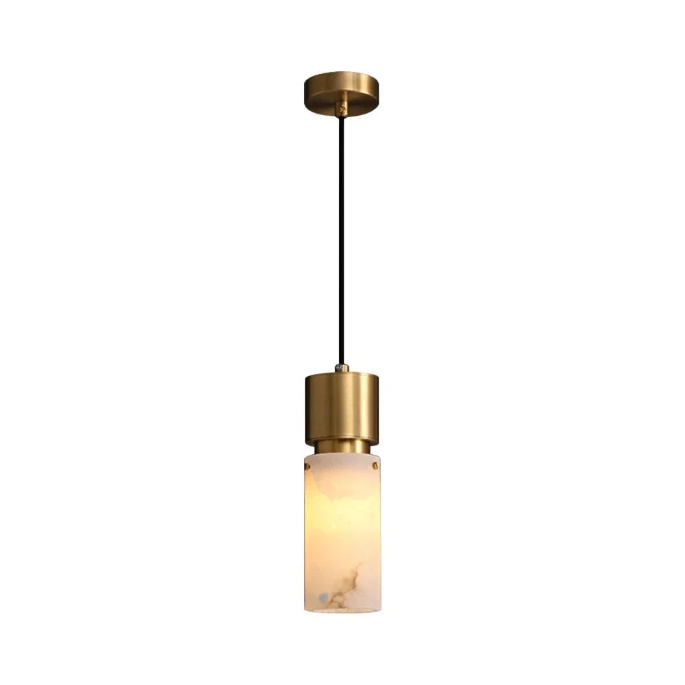 Cylindrical Alabaster Pendant lamp - Tianguang Alabaster Lighting