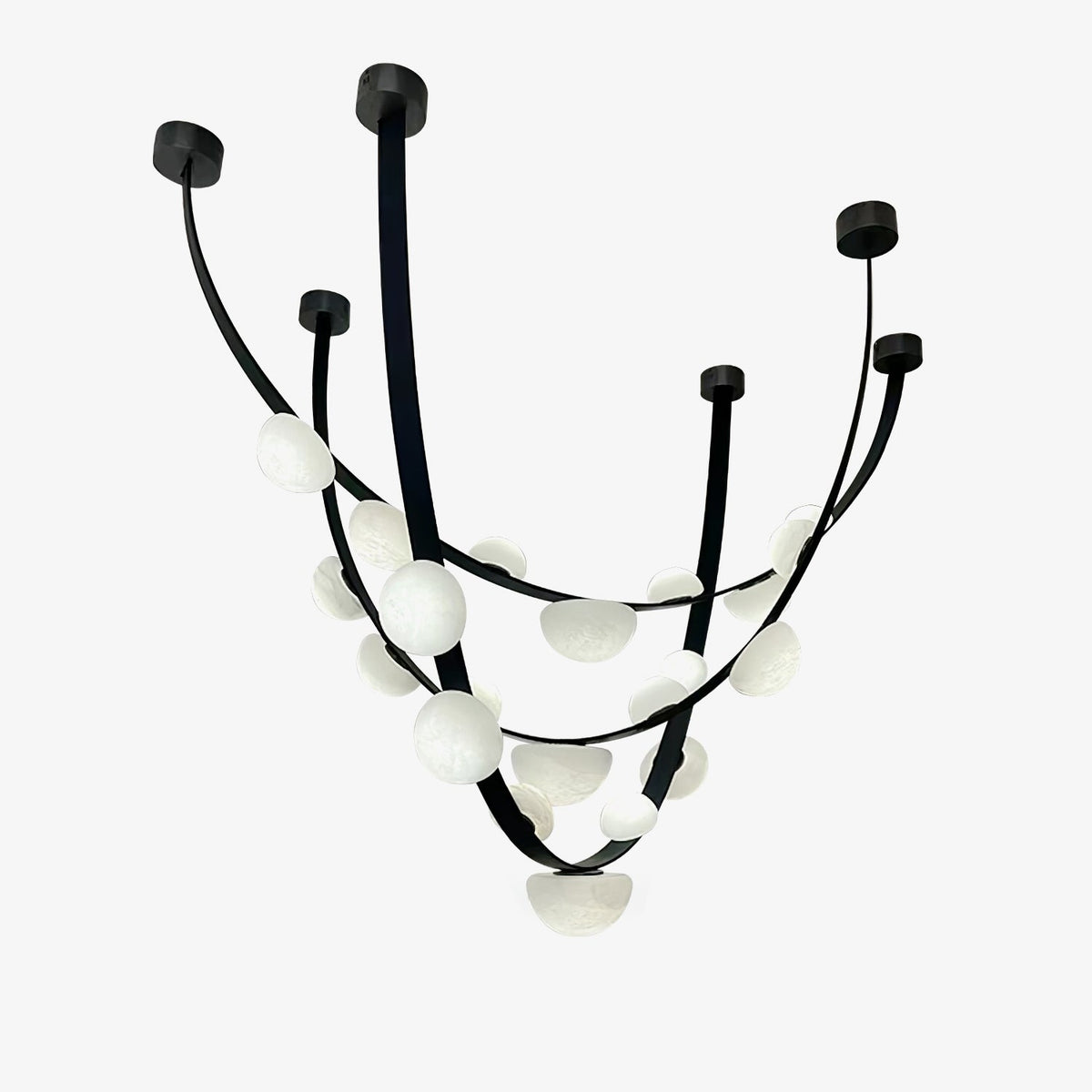 Dew Drops Alabaster Chandelier - Tianguang Alabaster Lighting