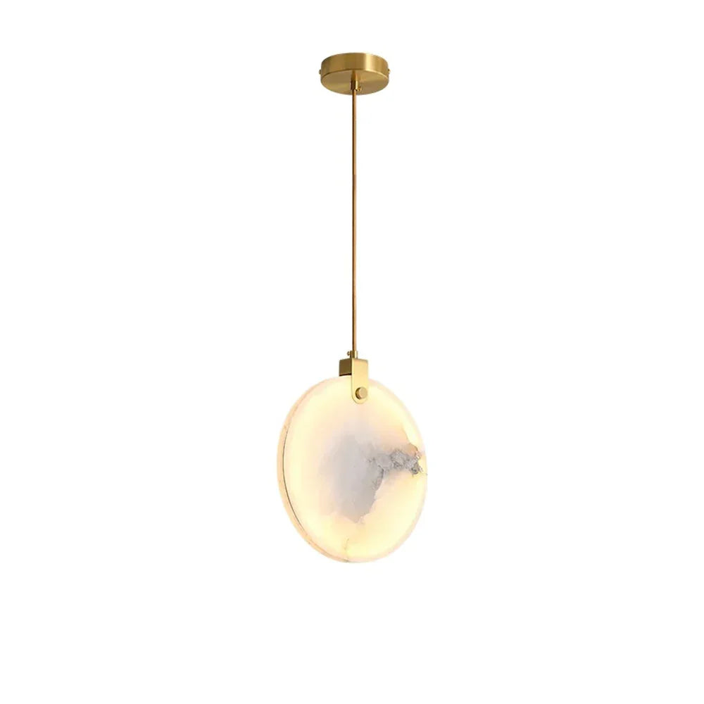 Disc Harvest Alabaster Chandelier - Tianguang Alabaster Lighting