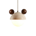 Domiere Travertine Pendant Lamp 6.3" - Tianguang Alabaster Lighting
