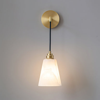 Droplet Alabaster Wall Light, Hardwired Wall Sconce, detail 17