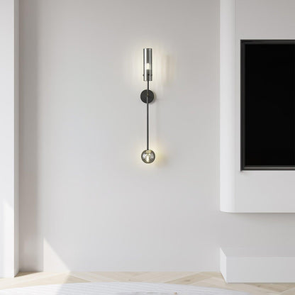 Eclat Vertica Wall Light, Hardwired Wall Sconce, detail 10