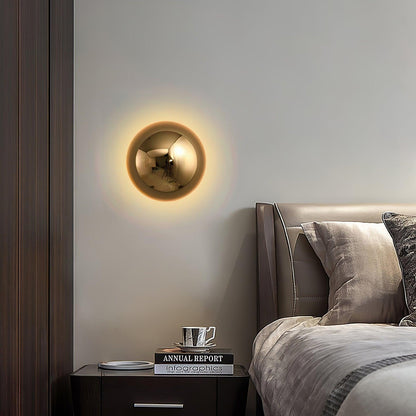 Aurum Sphere Wall Light, Hardwired Wall Sconce, detail 7