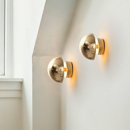 Aurum Sphere Wall Light, Hardwired Wall Sconce, detail 4