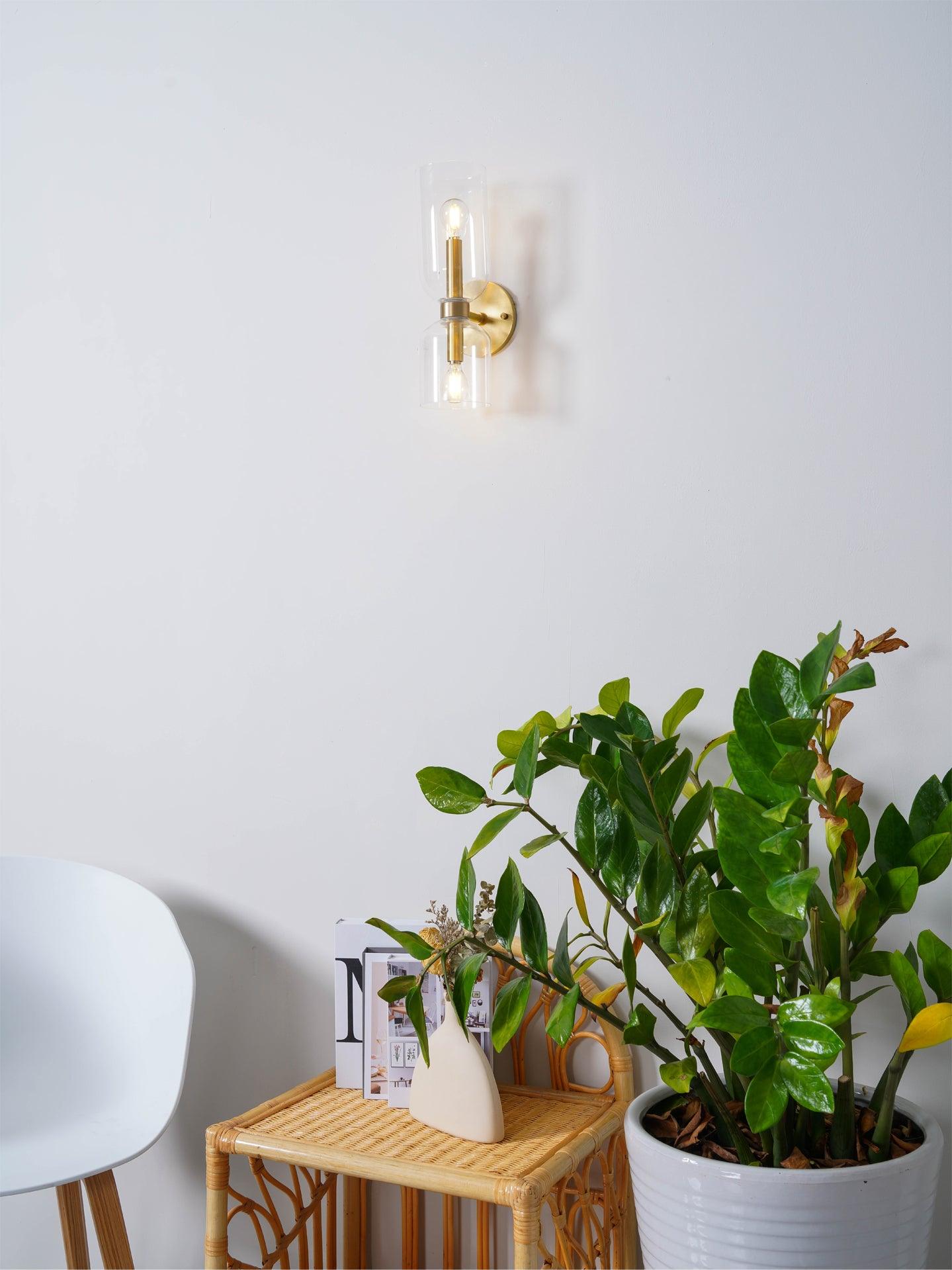 Edie Wall Light - Φ 4.7 x H 13.8 Brass, Hardwired Wall Sconce, detail 22