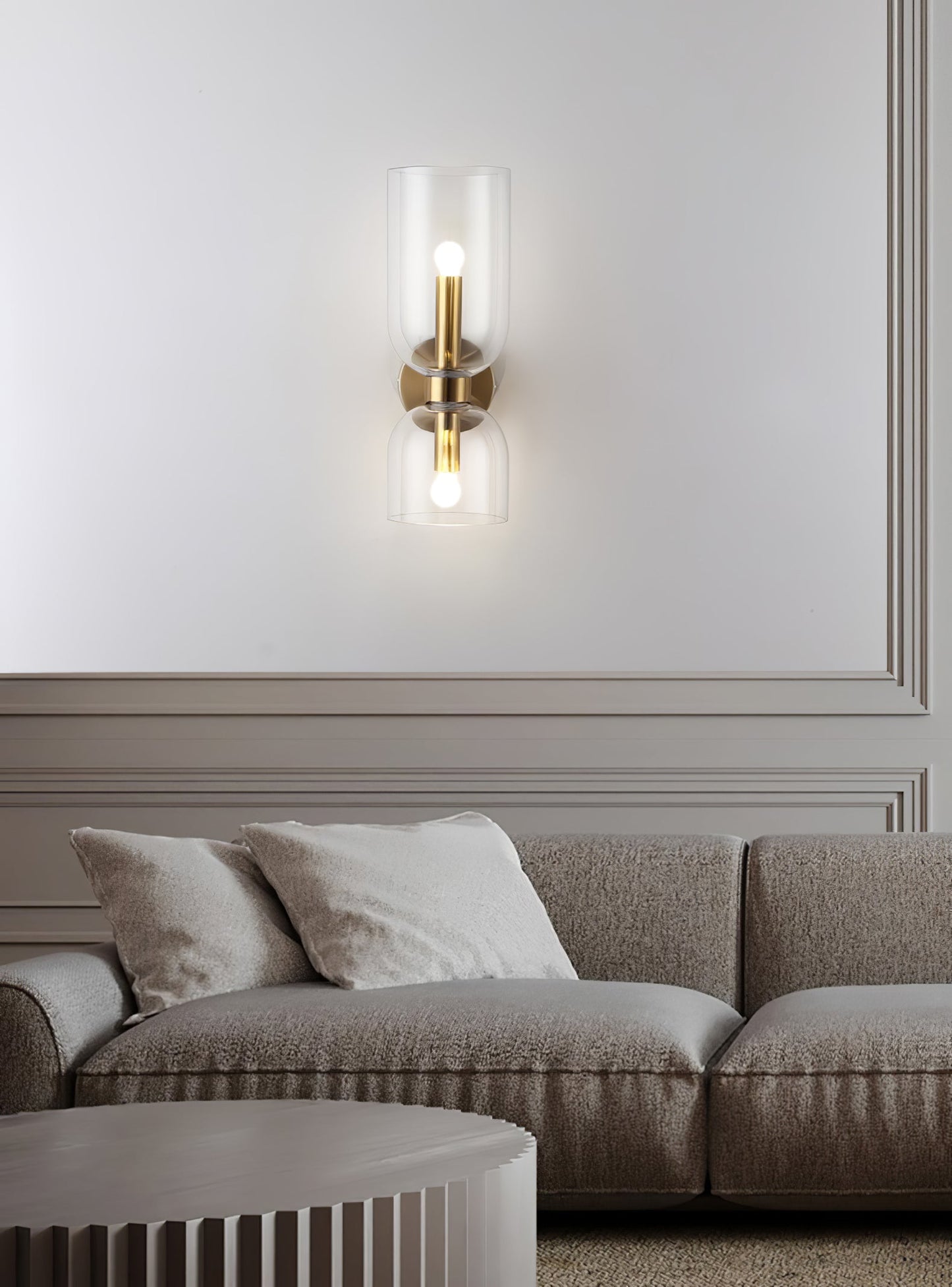 Edie Wall Light - Φ 4.7 x H 13.8 Brass, Hardwired Wall Sconce, detail 41