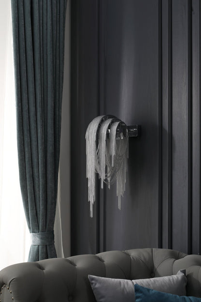 Chains Tassel Wall Light, Hardwired Wall Sconce, detail 20