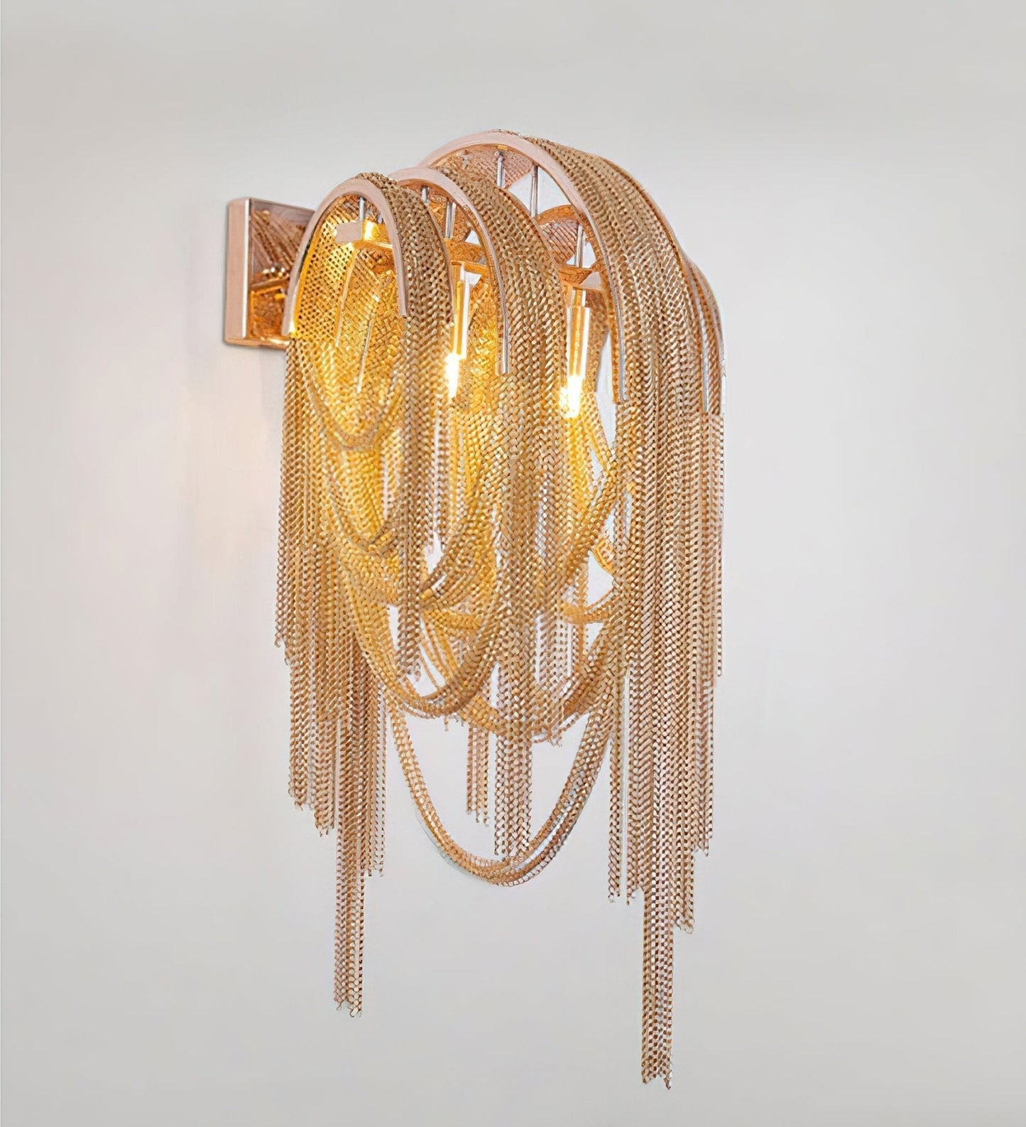 Chains Tassel Wall Light, Hardwired Wall Sconce, detail 15