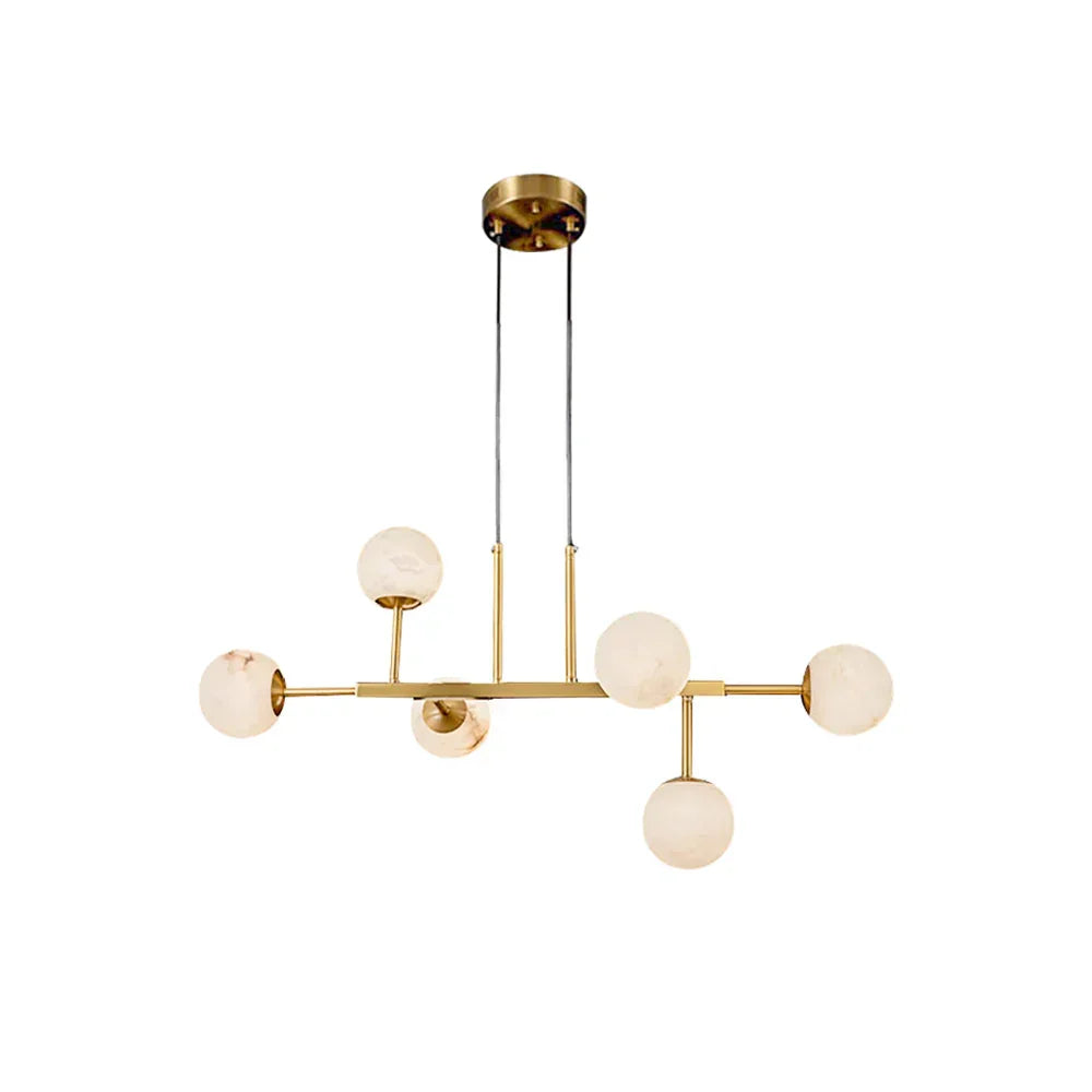 Elegant Ball Alabaster Chandelier - Tianguang Alabaster Lighting