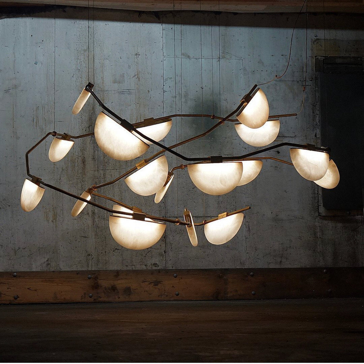 Alabaster Artistic Modern Chandelier for Bar Area - Tianguang Alabaster Lighting