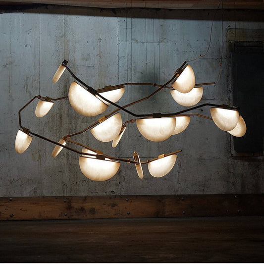 Alabaster Artistic Modern Chandelier for Bar Area - Tianguang Alabaster Lighting