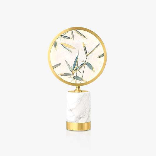 Enamel Marble Table Lamp - Tianguang Alabaster Lighting