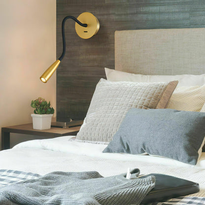 Flexi Hose Wall Light, Plug-In Wall Sconce, detail 8