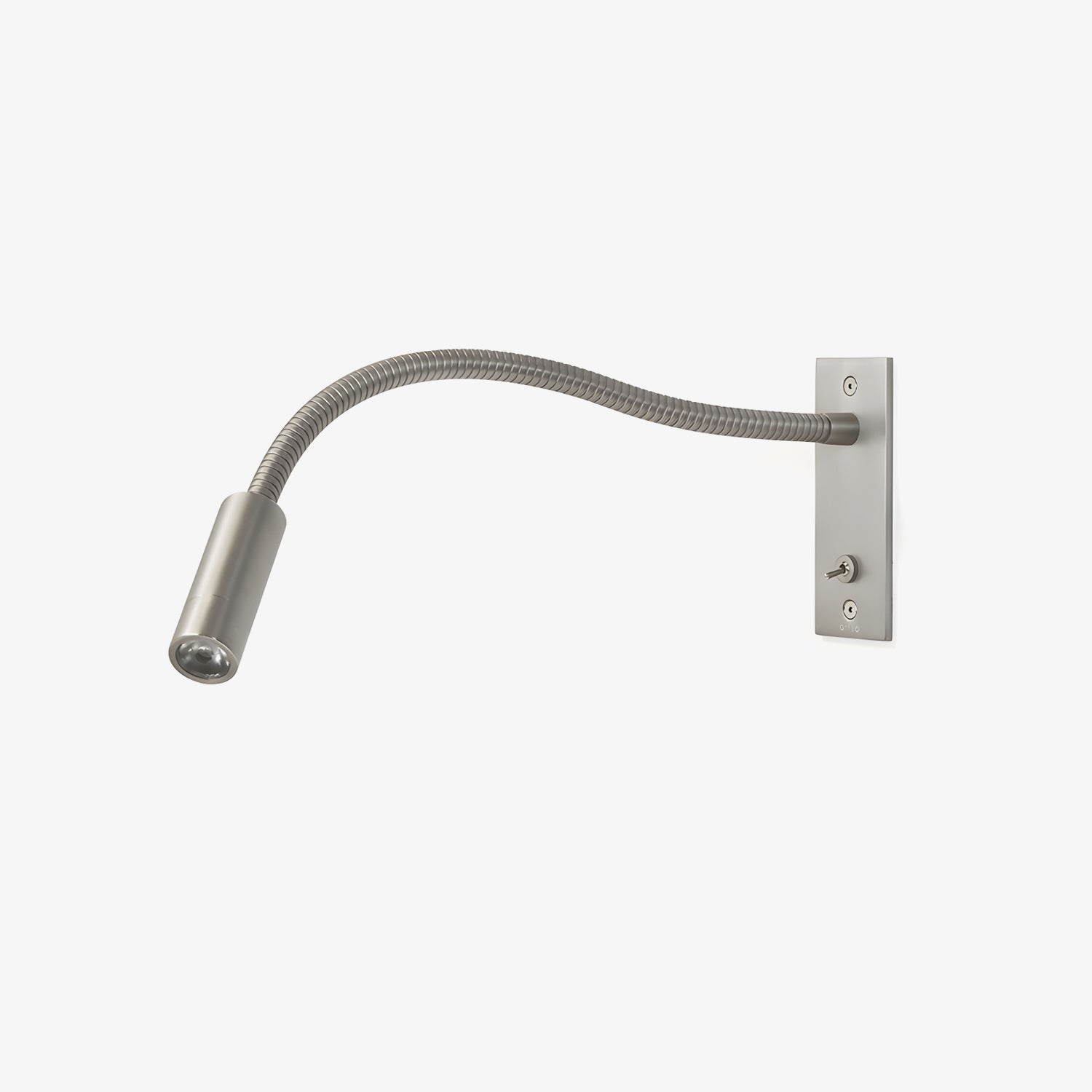 Flexible Gooseneck Wall Light, Hardwired Wall Sconce, Metal, W 35cm x H 12cm