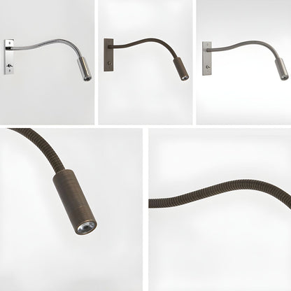 Flexible Gooseneck Wall Light, Hardwired Wall Sconce, detail 11