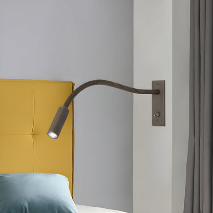 Flexible Gooseneck Sconce Wall Light, Hardwired Wall Sconce, detail 3