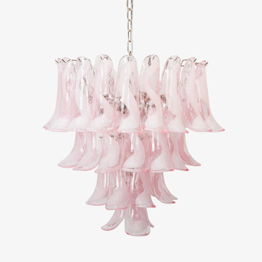 Florentine Lily Murano Alabaster Chandelier 25.6 in Dia - Tianguang Alabaster Lighting
