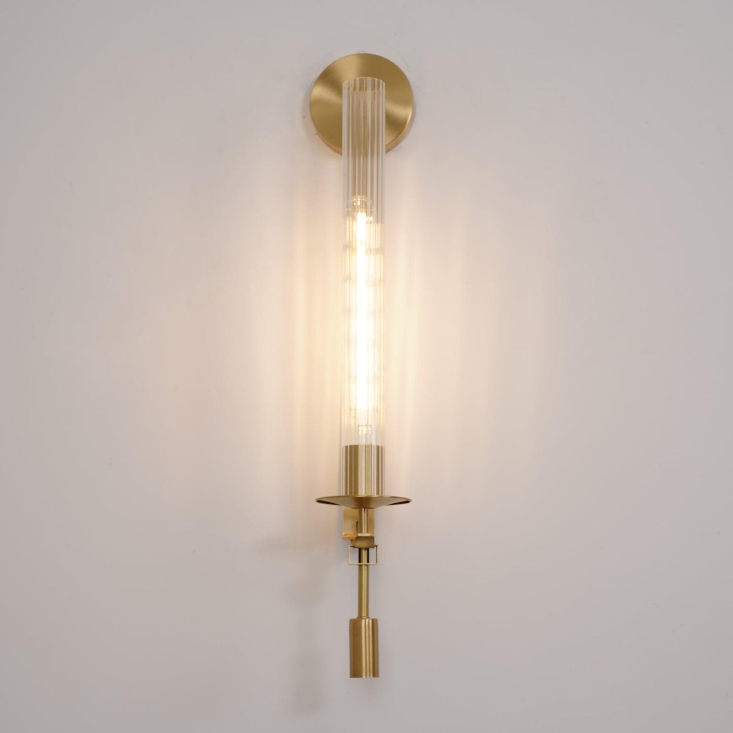 French Classicism Wall Light - Dia 22cm x H 71cm Set of 2 Brass, Hardwired Wall Sconce, detail 4