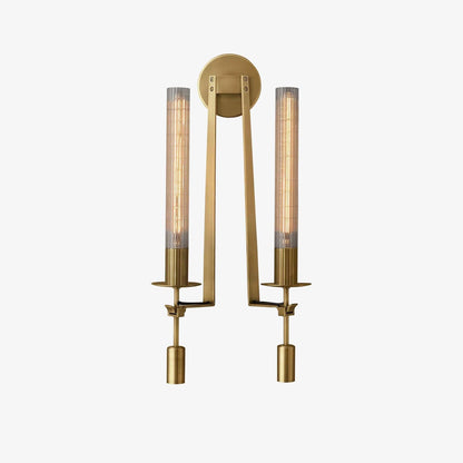 French Classicism Wall Light - Dia 22cm x H 71cm Set of 2 Brass, Hardwired Wall Sconce, detail 8