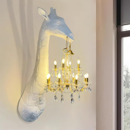 Giraffe Royale Wall Light, Hardwired Wall Sconce, detail 4