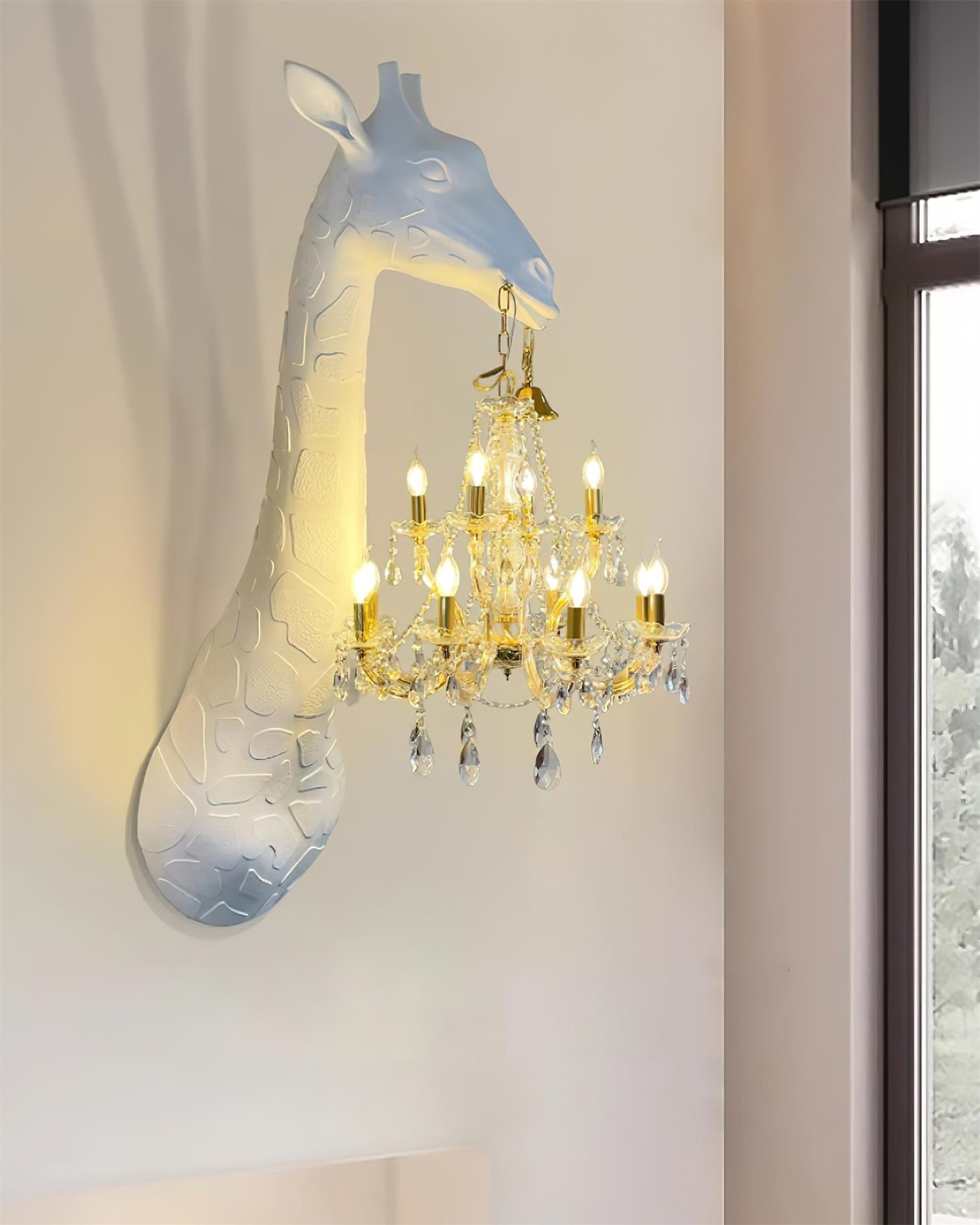 Giraffe Royale Wall Light, Hardwired Wall Sconce, detail 7