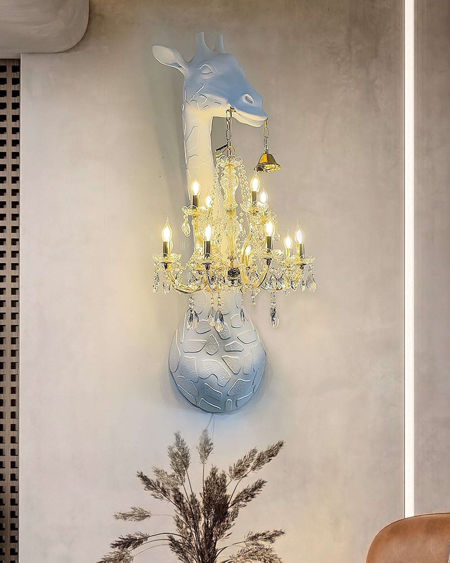 Giraffe Royale Wall Light, Hardwired Wall Sconce, detail 15