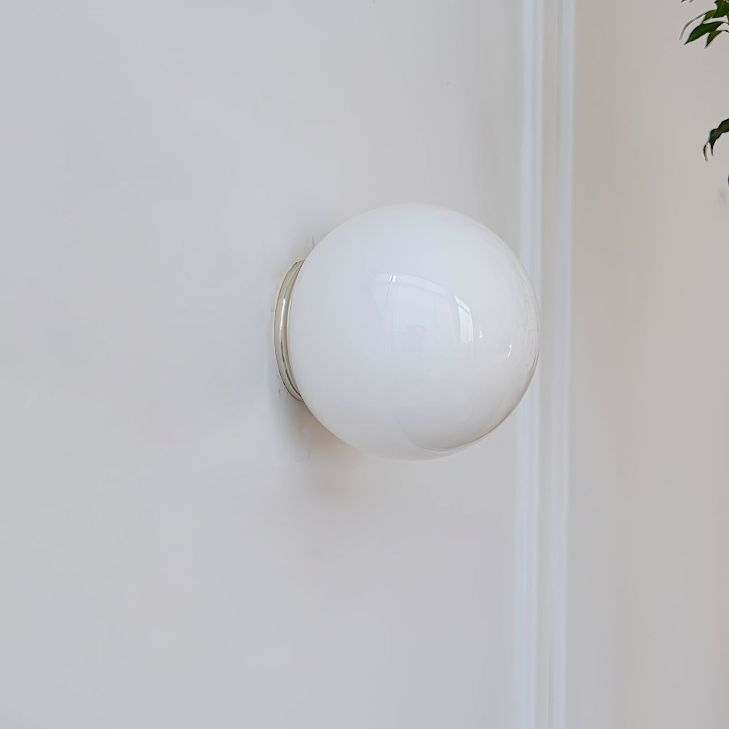 Glass Mini Orb Wall Light, Hardwired Wall Sconce, detail 9