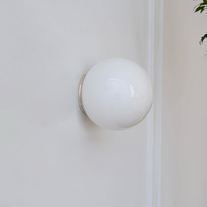 Glass Mini Orb Wall Light, Hardwired Wall Sconce, detail 9