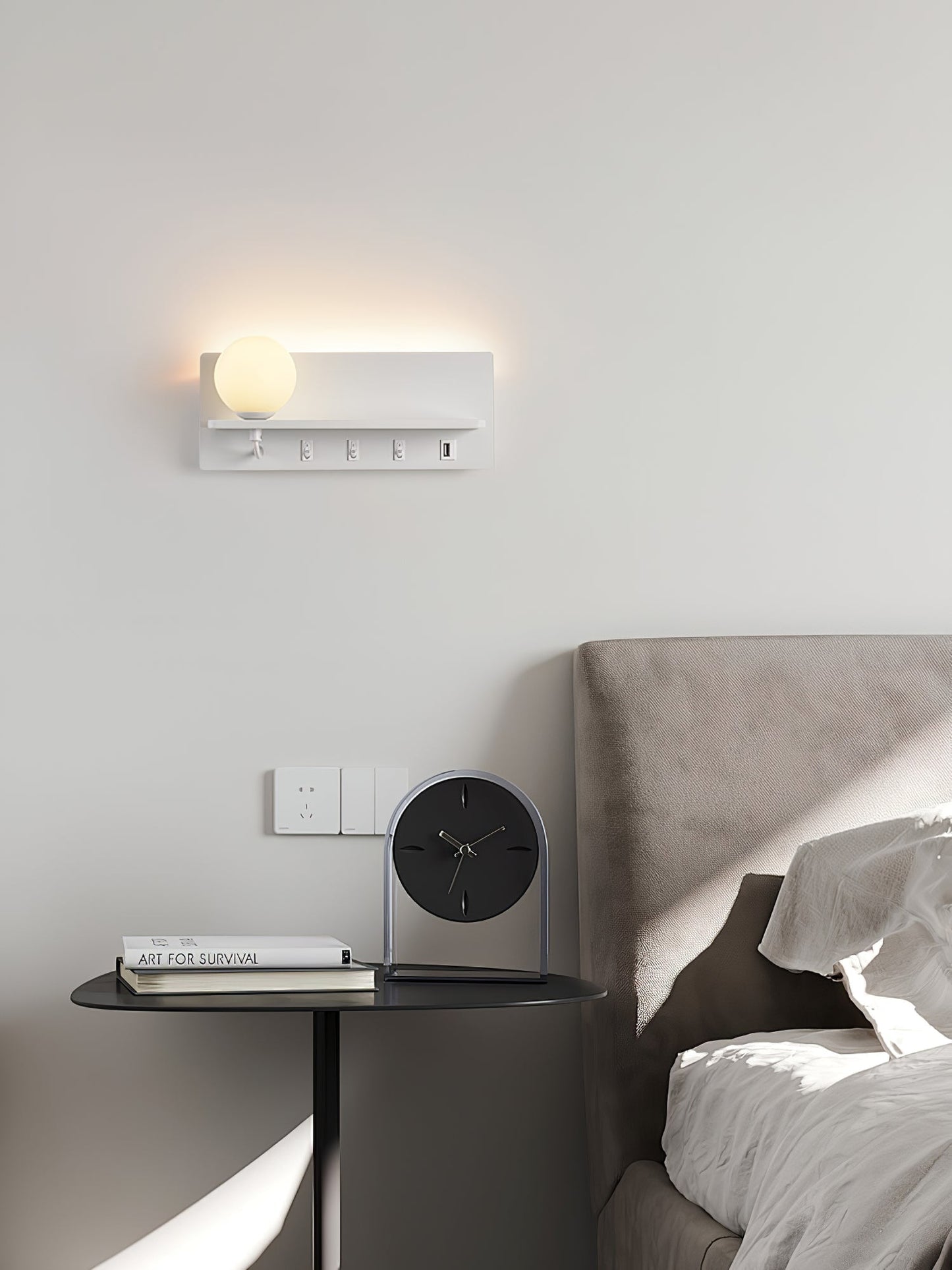 Glos Slim Wall Light, Hardwired Wall Sconce, detail 15
