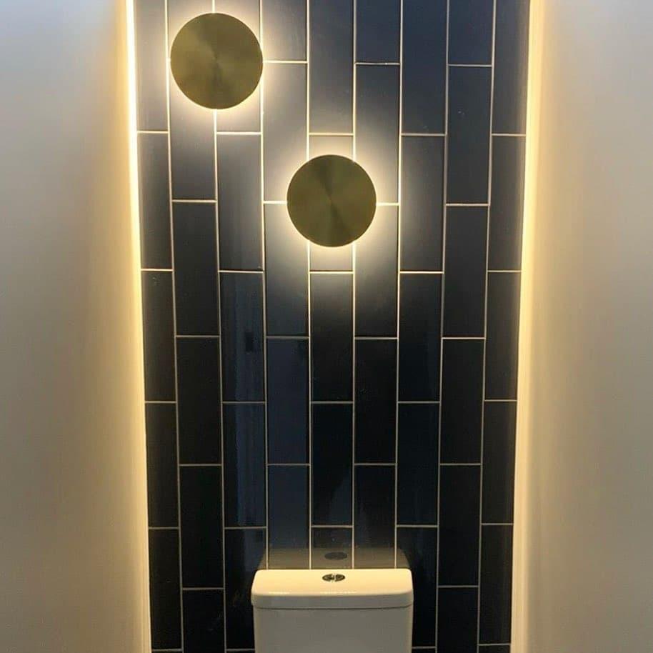 Gossa Wall Light - Dia 28cm Brass, Hardwired Wall Sconce, detail 7