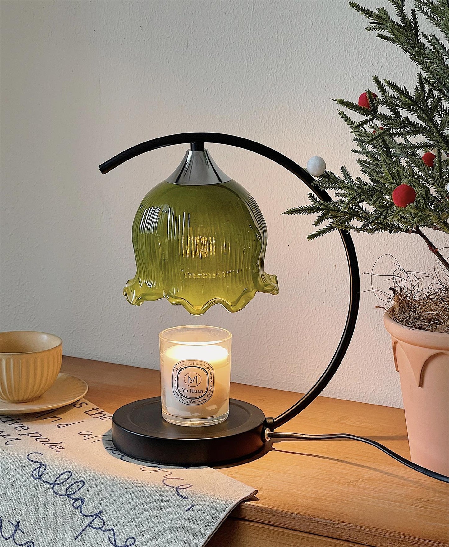 Green Aroma Table Light, Bedside Table Lamp, detail 33