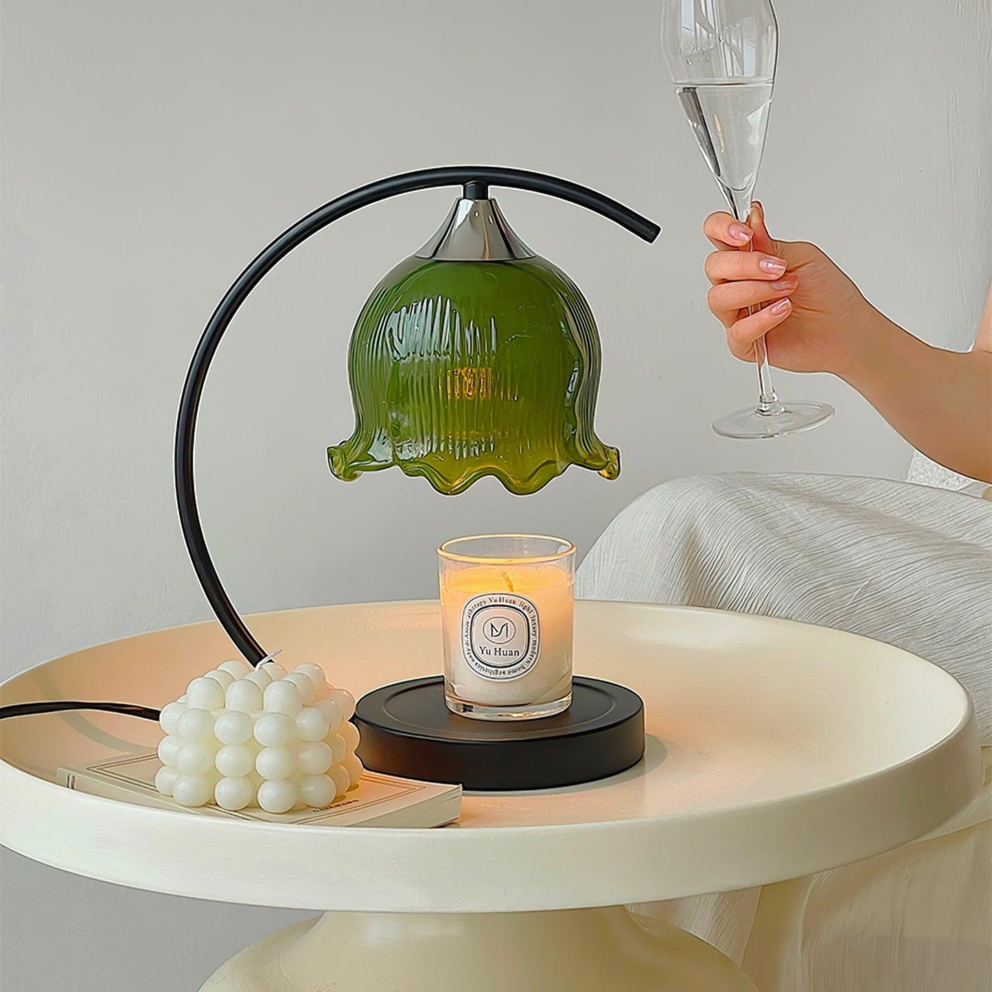 Green Aroma Table Light, Bedside Table Lamp, detail 9