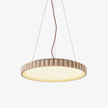 Grove Circle Travertine Pendant Light 32 cm Dia - Tianguang Alabaster Lighting