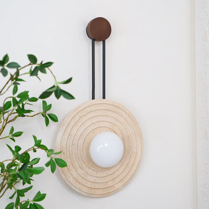 Growth Ring Wall Light, Hardwired Wall Sconce, detail 23