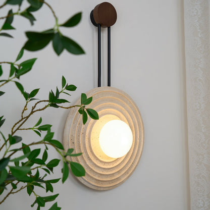 Growth Ring Wall Light, Hardwired Wall Sconce, detail 22