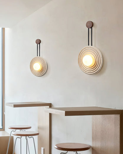 Growth Ring Wall Light, Hardwired Wall Sconce, detail 9