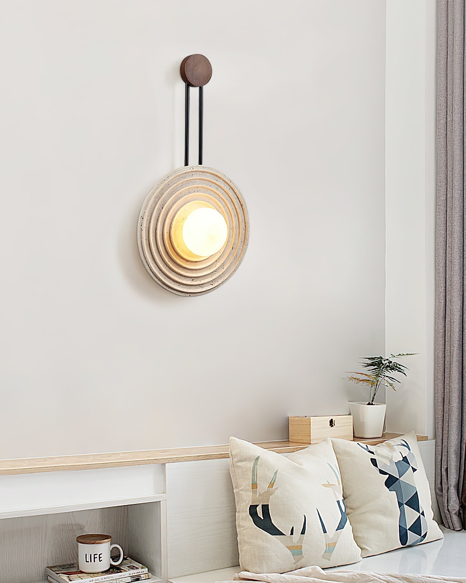 Growth Ring Wall Light, Hardwired Wall Sconce, detail 10