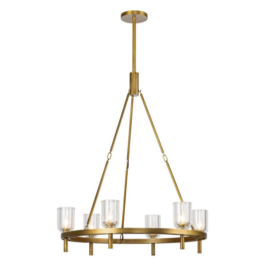 Harmonie Round Alabaster Chandelier 32" - Tianguang Alabaster Lighting