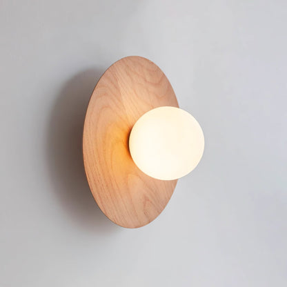 Harmonia Wooden Wall Light, Hardwired Wall Sconce, detail 4