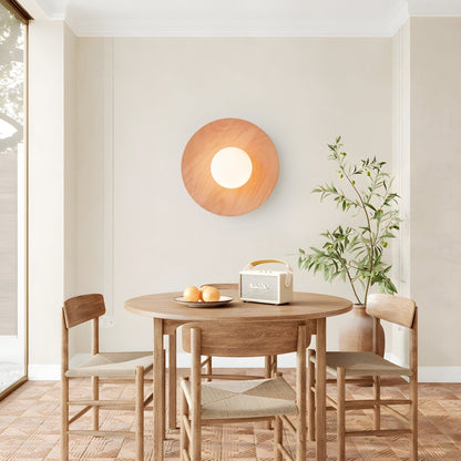 Harmonia Wooden Wall Light, Hardwired Wall Sconce, detail 2