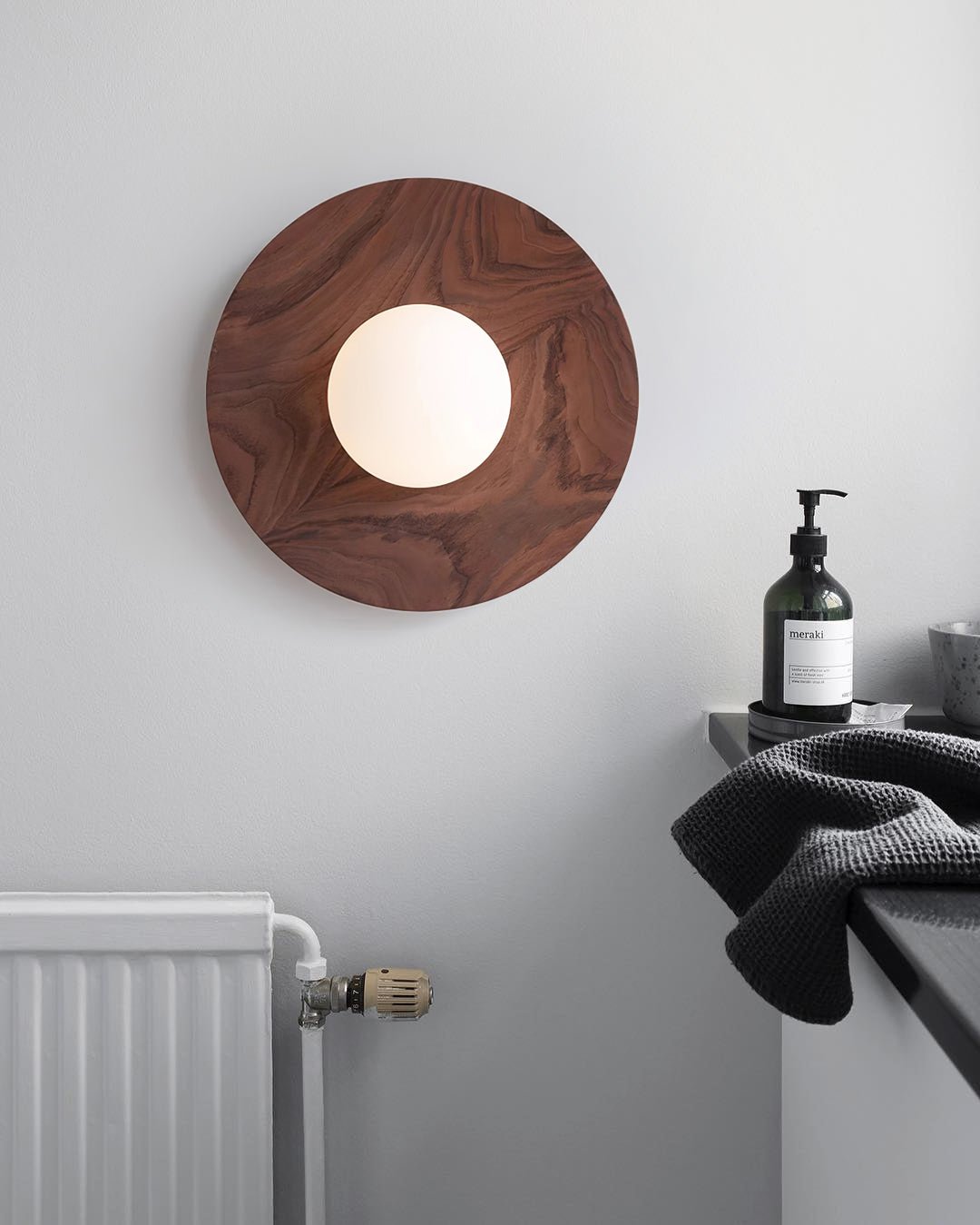Harmonia Wooden Wall Light, Hardwired Wall Sconce, detail 9