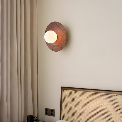 Harmonia Wooden Wall Light, Hardwired Wall Sconce, detail 3