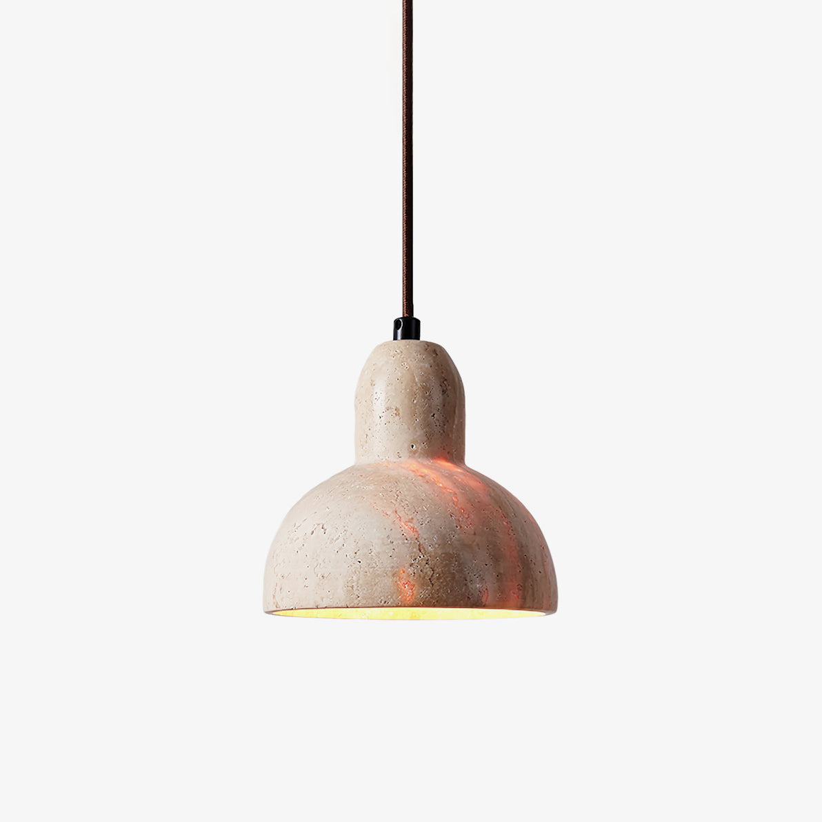 Terra Halo Travertine Pendant Light - Tianguang Alabaster Lighting