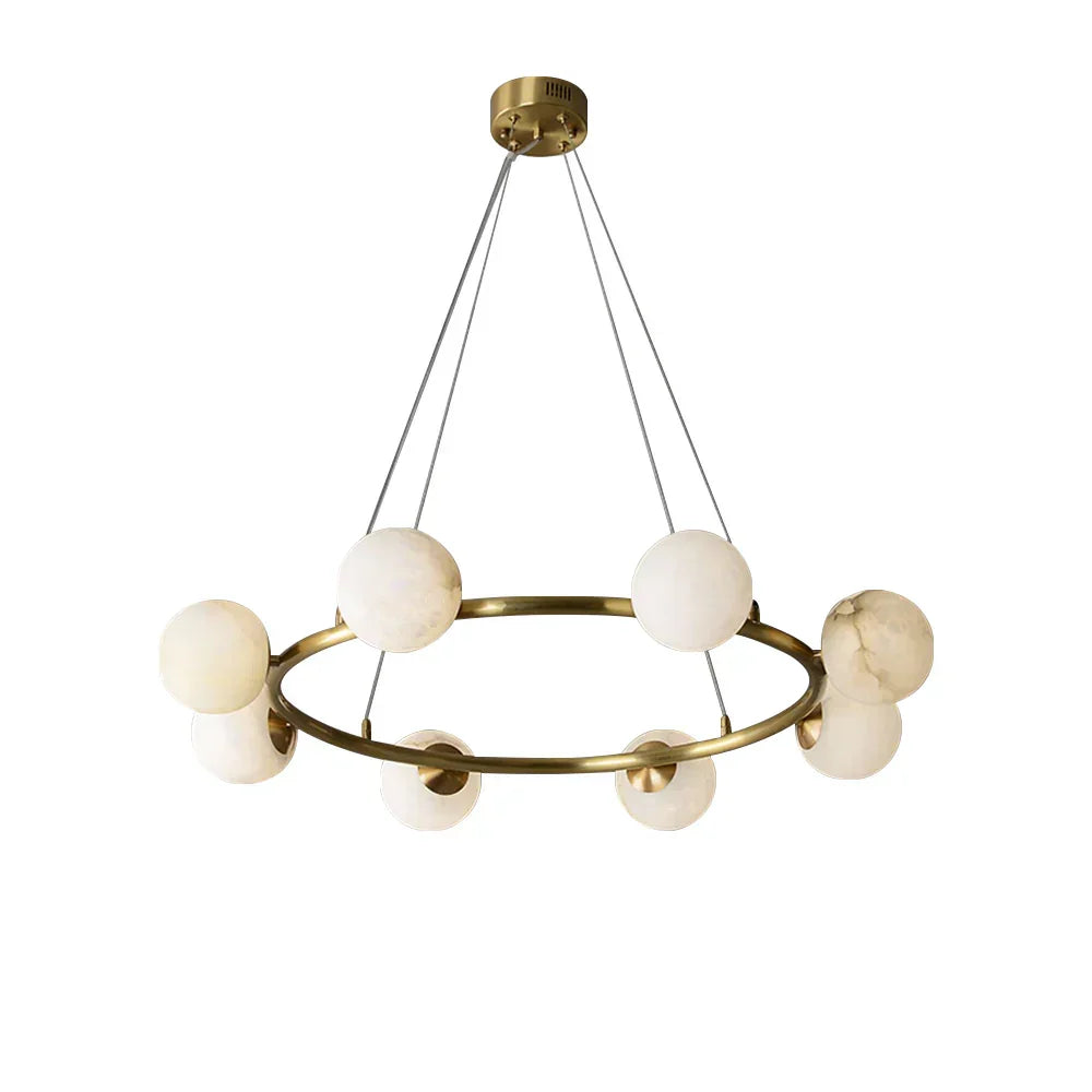 Helix Alabaster Chandelier - Tianguang Alabaster Lighting