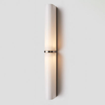 Ivory Glow Wall Light, Hardwired Wall Sconce, Brass, Dia 6cm x H 62cm