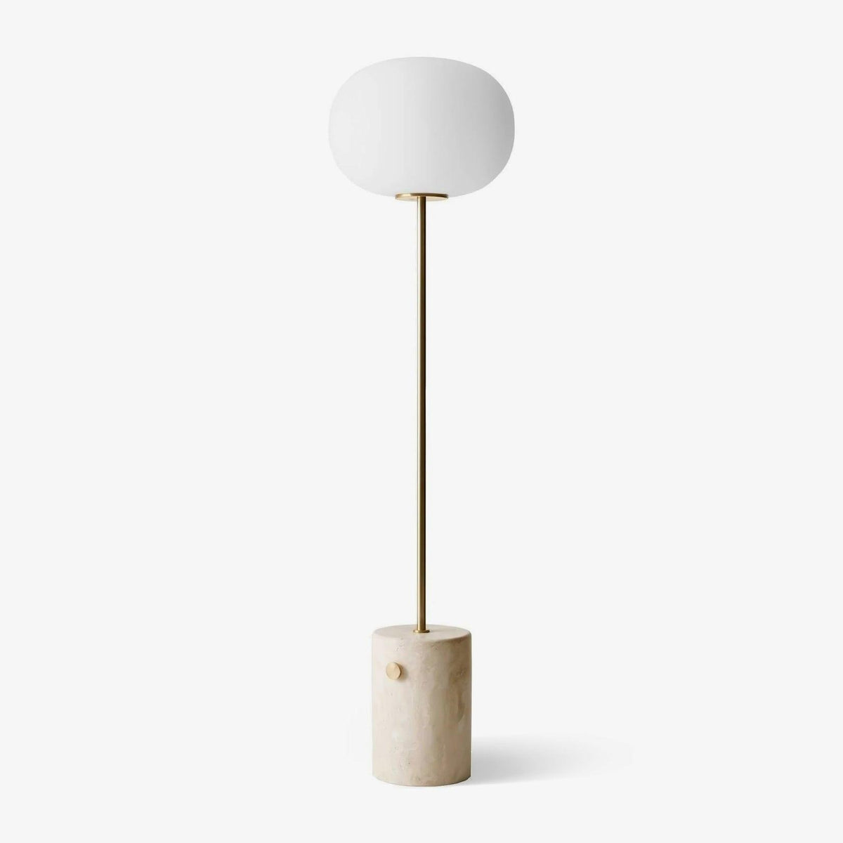 Lumina Pillar Orb Marble Floor Lamp - Tianguang Alabaster Lighting