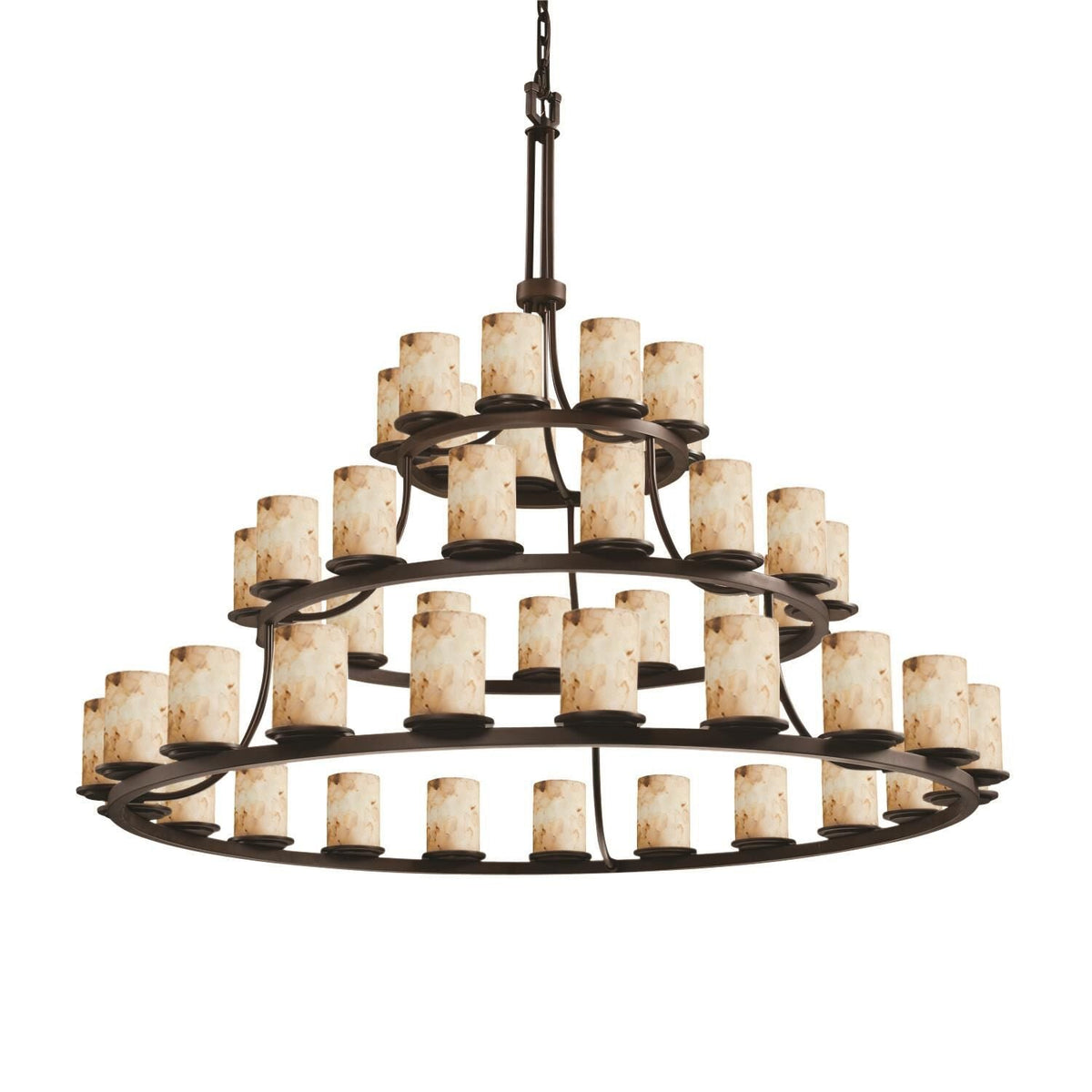 Alabaster Rocks 60 Inch 45 Light LED Chandelier - Tianguang Alabaster Lighting