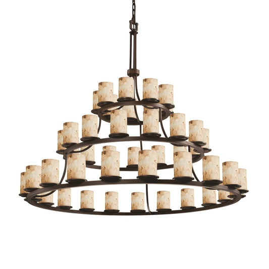 Alabaster Rocks 60 Inch 45 Light LED Chandelier - Tianguang Alabaster Lighting