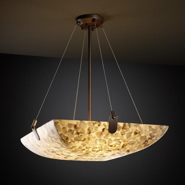 Alabaster Rocks 51 Inch Large Pendant - Tianguang Alabaster Lighting